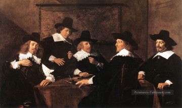 Régents de l’hôpital St Elizabeth de Haarlem portrait Siècle d’or néerlandais Frans Hals Peinture à l'huile
